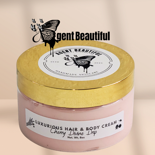 Cherry Divine Drip – Whipped Body Butter | Luxurious Cherry Moisturizer | Handmade Skincare (8oz) 🍒✨