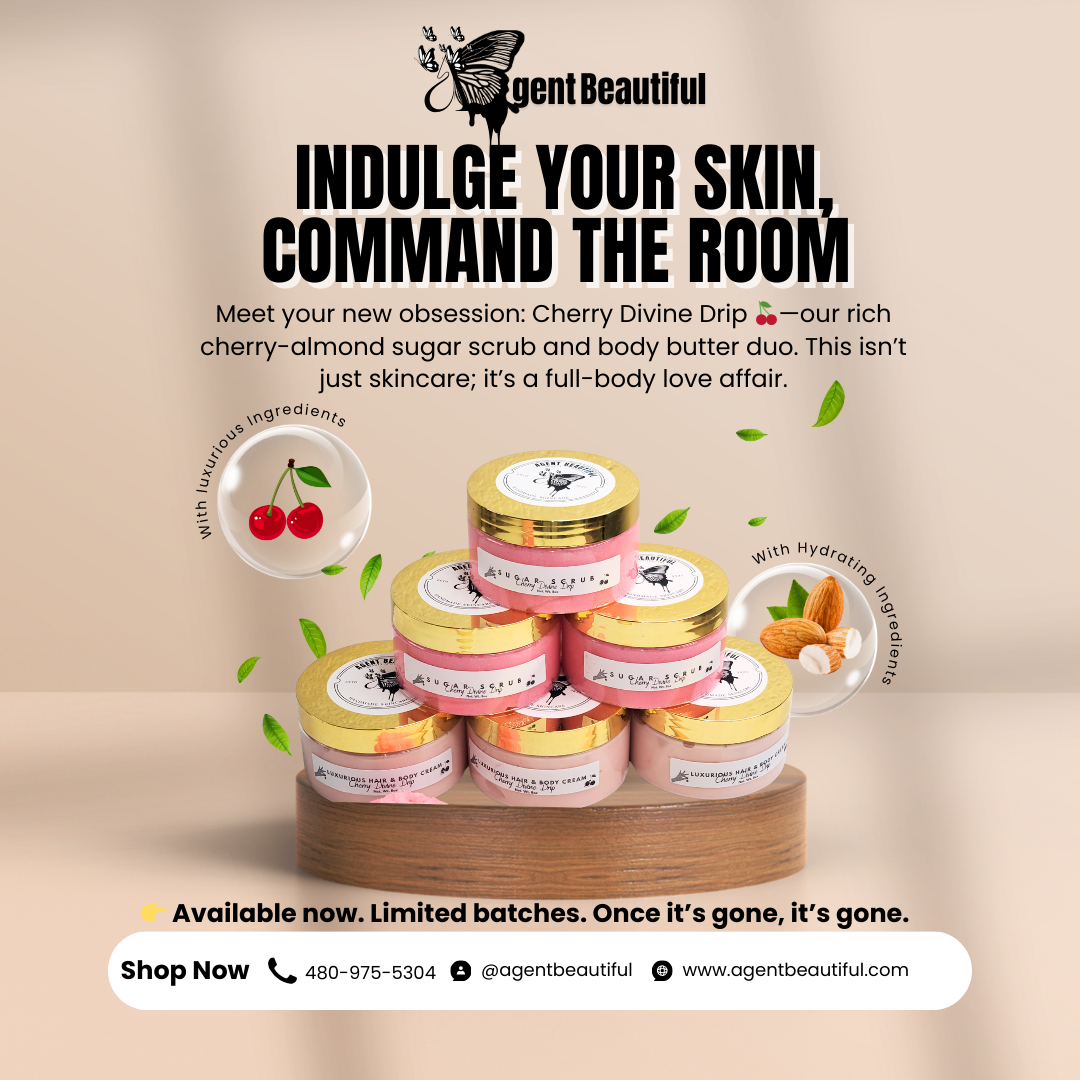 Cherry Divine Drip β Whipped Body Butter | Luxurious Cherry Moisturizer | Handmade Skincare (8oz) πβ¨